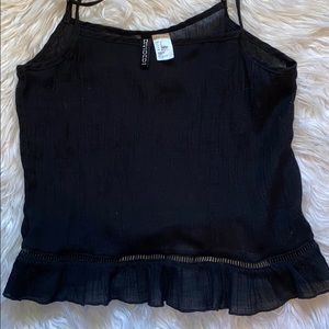 Black sheer top